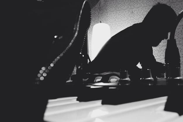 A vintage recording studio dimly lit, with a band silhouette jamming, instruments scattered, creating an atmosphere of spontaneous inspiration and creativity.