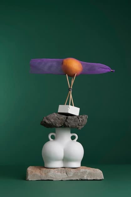 A surreal, abstract stop-motion scene featuring distorted figures made of clay and found objects, emphasizing texture and unusual color palettes, representing the experimental nature of independent animation.