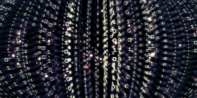 A close-up, abstract image of a digital padlock made of binary code, slowly dissolving to reveal a malicious, glitched background, symbolizing authentication bypass vulnerabilities in cyber systems.