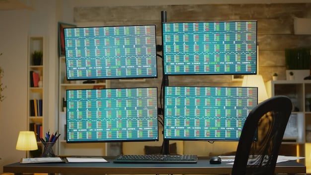 A control room with multiple screens displaying real-time grid data and energy flows, with engineers monitoring the system, representing advanced grid management.