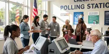 Diverse voters casting ballots after 2026 electoral reforms.